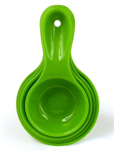 Picture of Preserve by Recycling Preserve by Recycling Measuring Cups, Apple Green 4-Pack Set