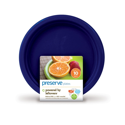Picture of Preserve by Recycling Preserve by Recycling Plateware - Small, Midnight Blue 10 Count
