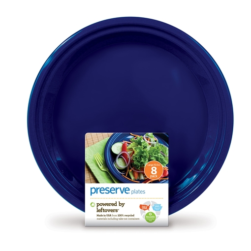 Picture of Preserve by Recycling Preserve by Recycling Plateware - Large, Midnight Blue 8 Count