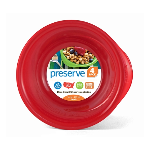 Picture of Preserve by Recycling Preserve by Recycling Everyday Bowl, Pepper Red 470ml