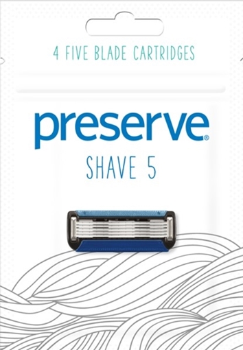 Picture of Preserve by Recycling Preserve by Recycling Shave 5 Replacement Blades, 4-Pack Set