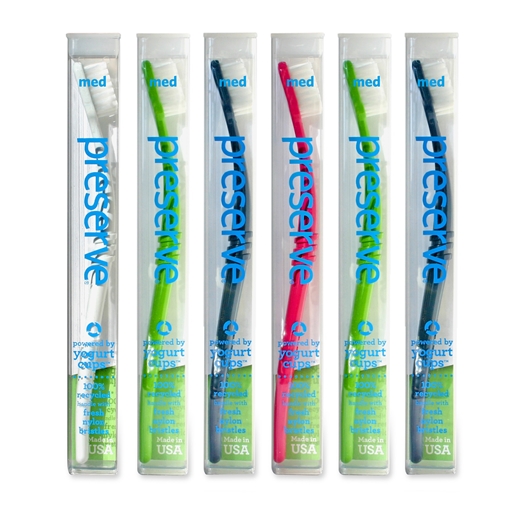 Picture of Preserve by Recycling Preserve by Recycling Toothbrush with Travel Case, Medium
