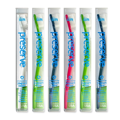 Picture of Preserve by Recycling Preserve by Recycling Toothbrush with Travel Case, Ultra Soft