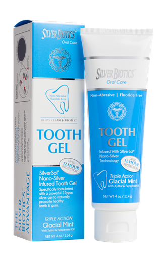 Picture of Silver Biotics Silver Biotics Glacial Mint Tooth Gel, 114g