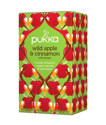 Picture of Pukka Teas Pukka Teas Wild Apple & Cinnamon Tea, 20 Bags