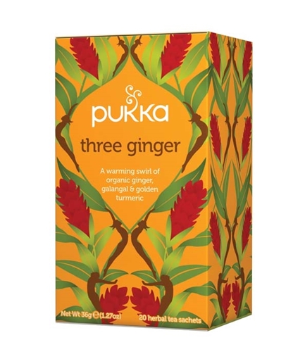 Picture of Pukka Teas Pukka Teas Three Ginger Tea, 20 Bags