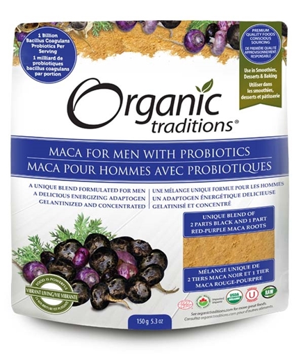 Picture of Organic Traditions Organic Traditions Maca for Men with Probiotics, 150g