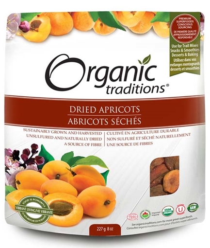 Picture of Organic Traditions Organic Traditions Dried Apricots, 227g
