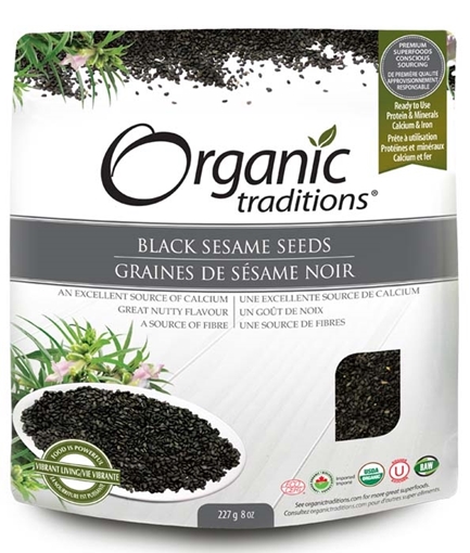 Picture of Organic Traditions Organic Traditions Black Sesame Seeds, 227g