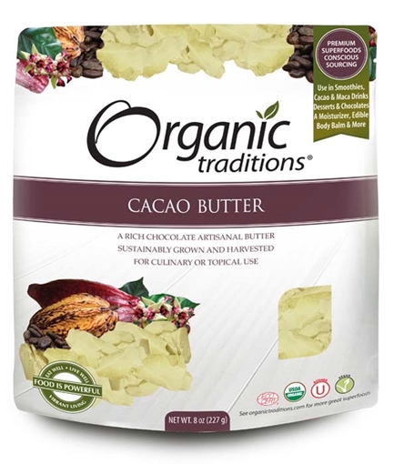Picture of Organic Traditions Organic Traditions Cacao Butter, 227g