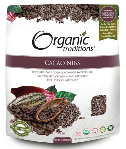 Picture of Organic Traditions Organic Traditions Cacao Nibs, 454g