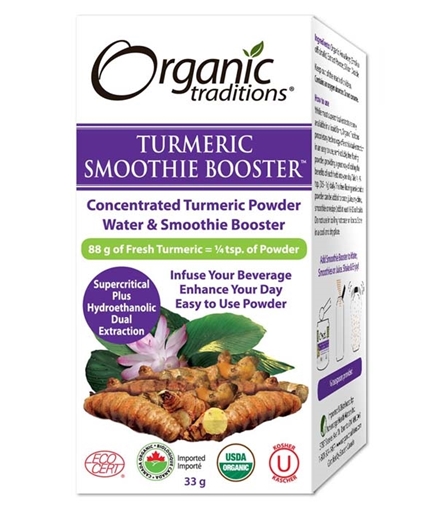 Picture of Organic Traditions Organic Traditions Smoothie Booster, Turmeric 33g
