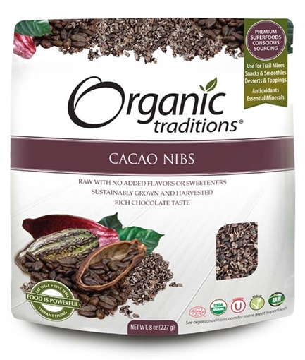 Picture of Organic Traditions Organic Traditions Cacao Nibs, 227g