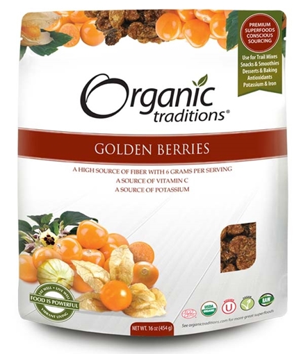 Picture of Organic Traditions Organic Traditions Golden (Inca) Berries, 454g