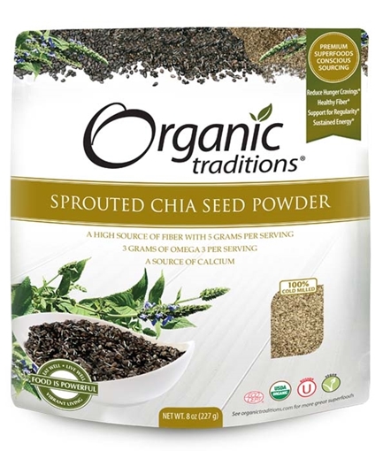 Picture of Organic Traditions Organic Traditions Sprouted Chia Powder, 227g