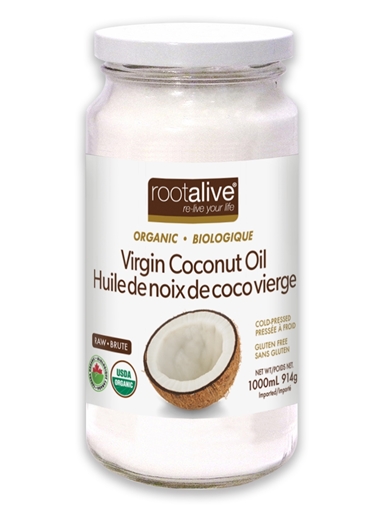Picture of Rootalive Inc. Rootalive Organic Virgin Coconut Oil, 1000ml