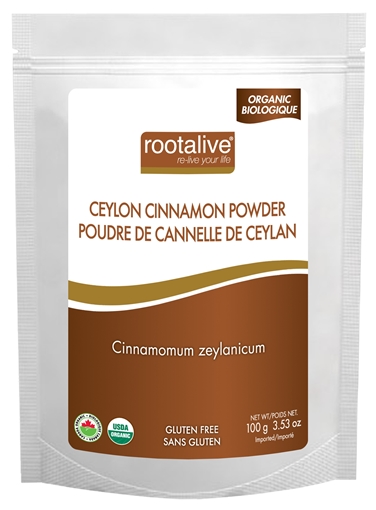 Picture of Rootalive Inc. Rootalive Organic Ceylon Cinnamon Powder, 100g