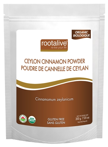 Picture of Rootalive Inc. Rootalive Organic Ceylon Cinnamon Powder, 200g