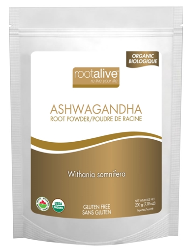 Picture of Rootalive Inc. Rootalive Organic Ashwagandha Root Powder, 200g