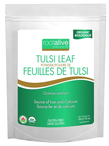 Picture of Rootalive Inc. Rootalive Organic Tulsi Leaf Powder, 200g