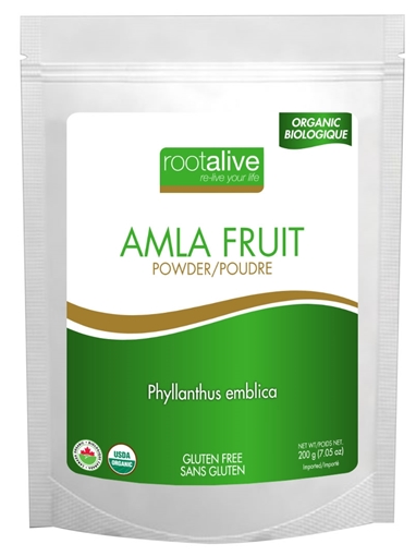Picture of Rootalive Inc. Rootalive Organic Amla Fruit Powder, 200g