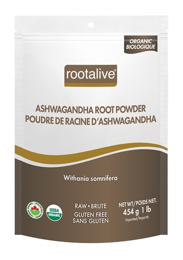 Picture of Rootalive Inc. Rootalive Organic Ashwagandha Root Powder, 454g
