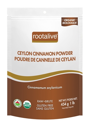 Picture of Rootalive Inc. Organic Ceylon Cinnamon Powder, 454g