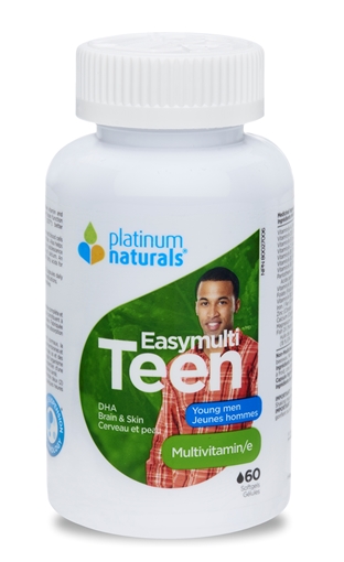 Picture of Platinum Naturals Platinum Naturals Easymulti Teen for Young Men, 60 Softgels