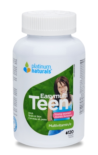 Picture of Platinum Naturals Platinum Naturals Easymulti Teen for Young Women, 120 Softgels