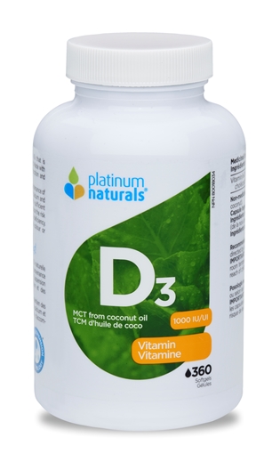 Picture of Platinum Naturals Platinum Naturals Vitamin D3, 360 Softgels