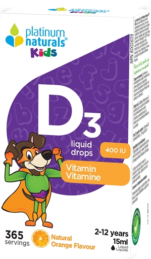 Picture of Platinum Naturals Platinum Naturals Kids Vitamin D3 Liquid Drops, 15ml
