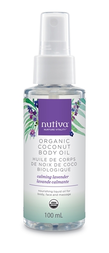 Picture of Nutiva Nutiva Coconut Body Oil, Calming Lavender 100ml
