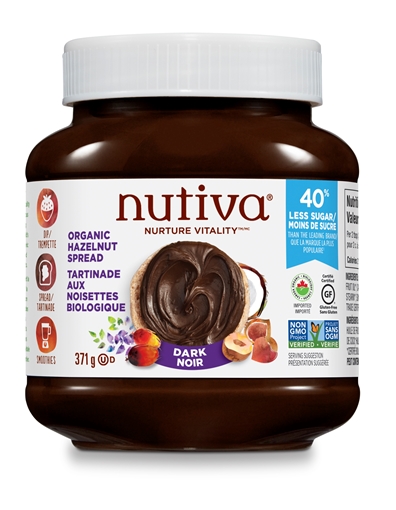 Picture of Nutiva Nutiva Organic Dark Hazelnut Spread, 369g
