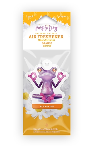 Picture of Purple Frog Products Purple Frog Car Air Freshener, Orange 1pcs