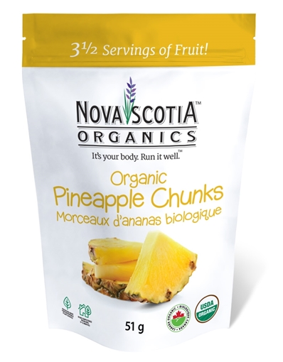 Picture of Nova Scotia Organics Nova Scotia Organics Organic Pineapple Chunks, 51g