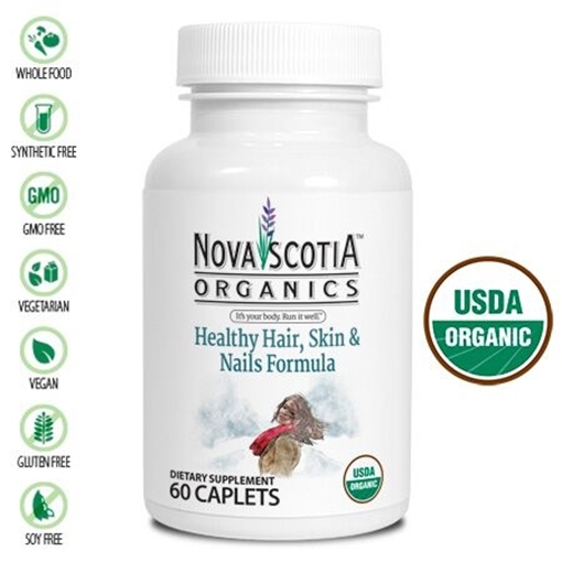 Picture of Nova Scotia Organics Healthy Hair, Skin & Nails, 60 Caplets