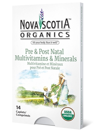 Picture of Nova Scotia Organics Nova Scotia Organics Pre & Post Natal Multivitamins & Minerals, 14 Caplets