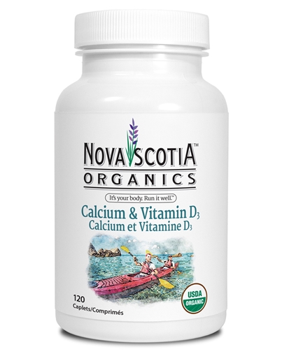 Picture of Nova Scotia Organics Calcium + Vitamin D3, 120 caps