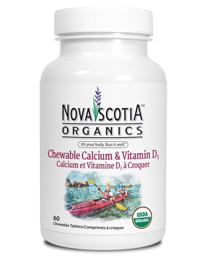 Picture of Nova Scotia Organics Calcium + Vitamin D3 Chewable, 60 tabs