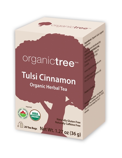 Picture of Organictree Organictree Organic Tulsi Cinnamon Tea, 20 Bags