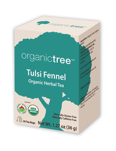 Picture of Organictree Organictree Organic Tulsi Fennel Tea, 20 Bags