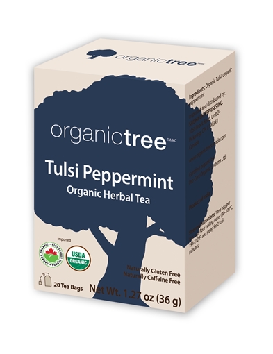 Picture of Organictree Organictree Organic Tulsi Peppermint Tea, 20 Bags