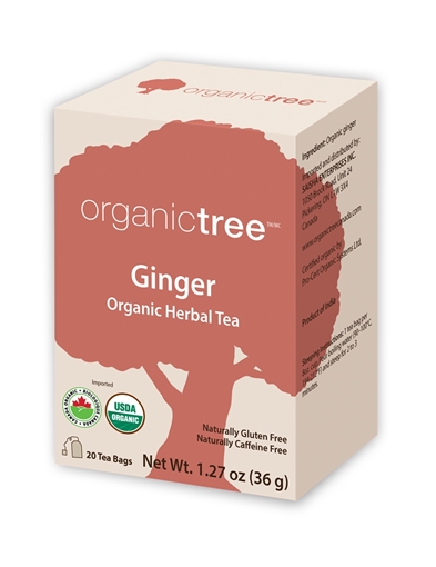 Picture of Organictree Organictree Organic Ginger Tea, 20 Bags