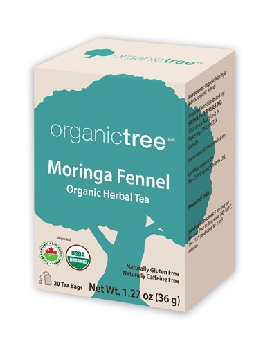 Picture of Organictree Organictree Organic Moringa Fennel Tea, 20 Bags