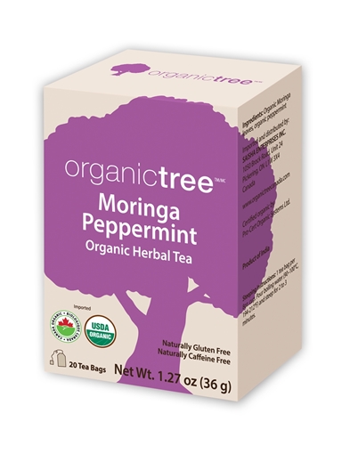 Picture of Organictree Organictree Organic Moringa Peppermint Tea, 20 Bags