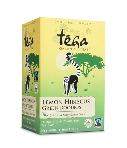 Picture of Tega Tea Lemon Hibiscus Green Rooibos, 18 Bags