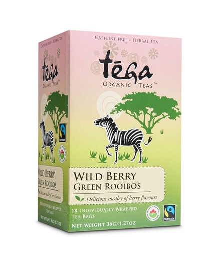 Picture of Tega Tea Tega Tea Wildberry Green Rooibos, 18 Bags