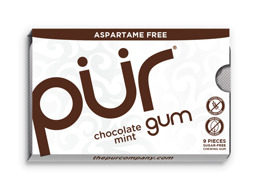 Picture of PUR Gum PUR Chocolate Mint Gum, 12 packs