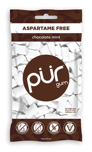 Picture of PUR Gum PUR Chocolate Mint Gum, 55 Pieces