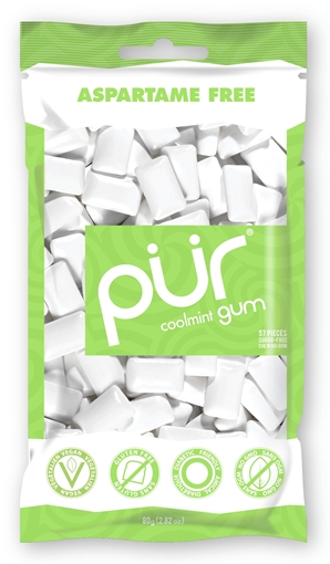 Picture of PUR Gum PUR Coolmint Gum, 60 Pieces